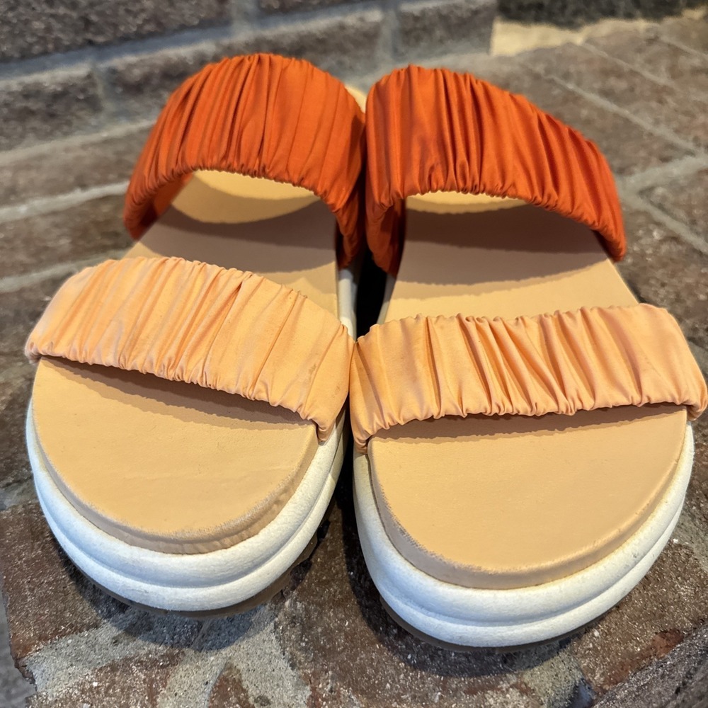 SOREL Roaming Two Strap Slide Sandal Limited Edition x prAna Orange sz 10.5M #22